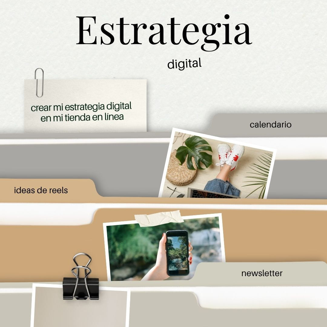 Empieza a generar la estrategia de tu negocio en redes y página web.